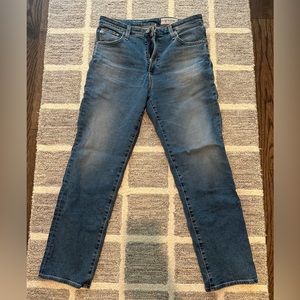 AG Adriano Goldschmied Women's Isabelle High-Rise Crop Straight Jeans 30